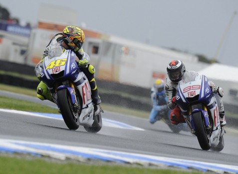 Jorge Lorenzo y Valentino Rossi