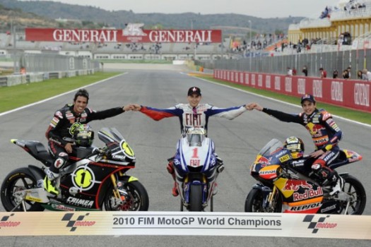 La foto de los tres Campeones del Mundo