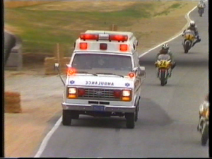 Ambulancia en Pista Laguna Seca 1989