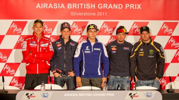 Rueda de Prensa de los pilotos de MotoGp en Silverstone