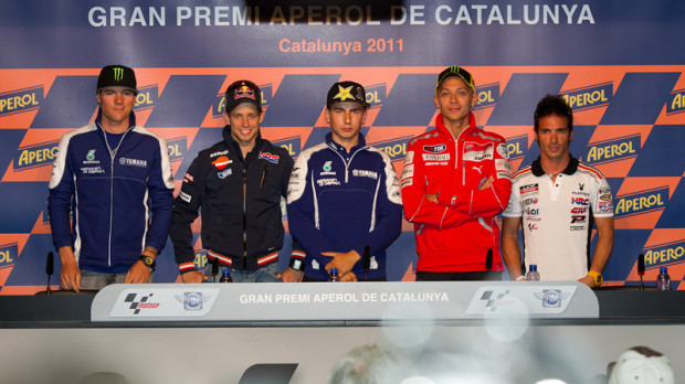 Rueda de Prensa de los pilotos de MotoGp en Montmeló