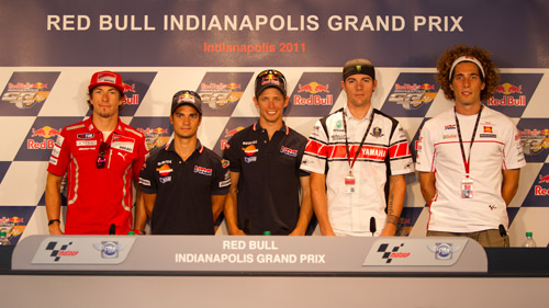 Gran Premio de Indianapolis 2011: Rueda de Prensa de los pilotos de MotoGp