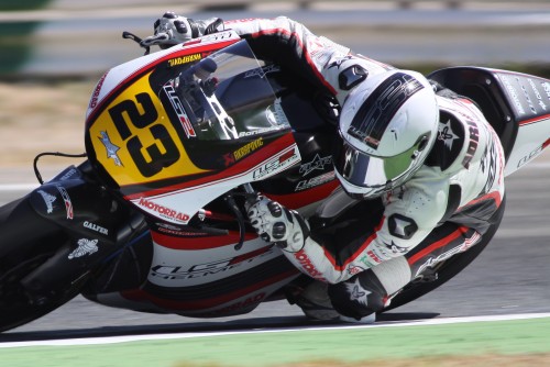 El Team LS2 Motorrad preparado para el podio de Albacete