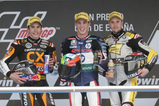 Pódium Moto2 Jerez 2012