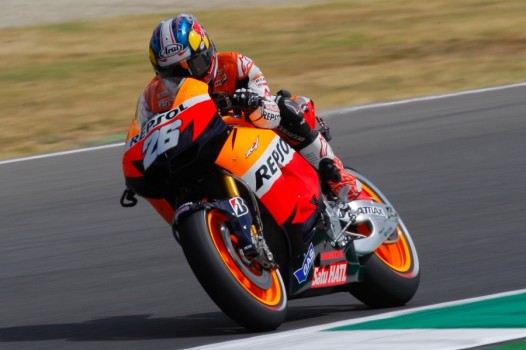 Dani Pedrosa durante el Gran Premio de Italia