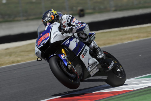 Jorge Lorenzo durante el Gran Premio de Italia