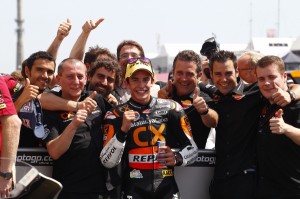 Marc Márquez celebra su victoria en el Gran Premio de Alemania de Moto2