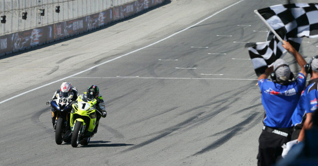 AMA Supersport 2012 Laguna Seca: Apretada victoria de James Rispolli