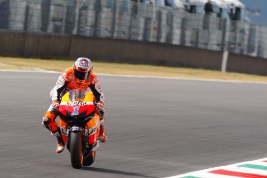 Casey Stoner durante el Gran Premio de Italia