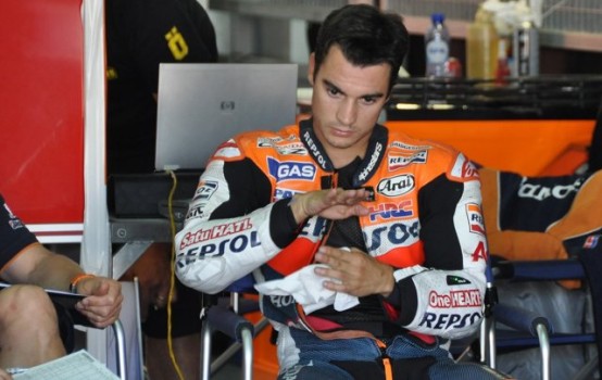 Dani Pedrosa marca el mejor tiempo en los test de Motorland