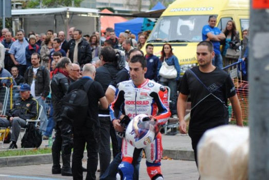 Berto López, en la III Edición de la Carrera de Motos Clásicas “El Sardinero”