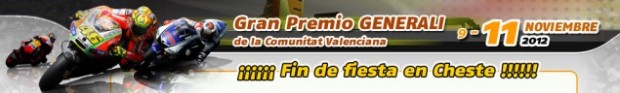 Gran Premio de la Comunitat Valenciana 2012: Horarios del fin de semana