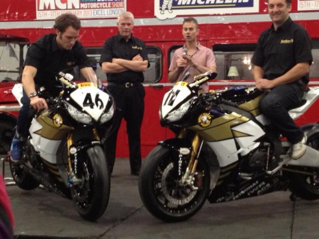 Michael Rutter y Tommy Bridewell, pilotos del Bathams Honda en el BSB 2013