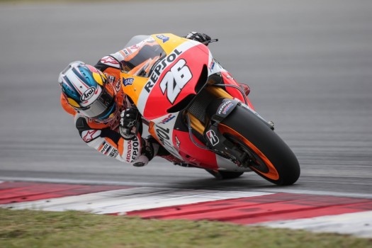 El equipo Repsol Honda en los test de MotoGp en Sepang