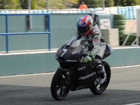 Efrén Vázquez, satisfecho tras los test de Jerez