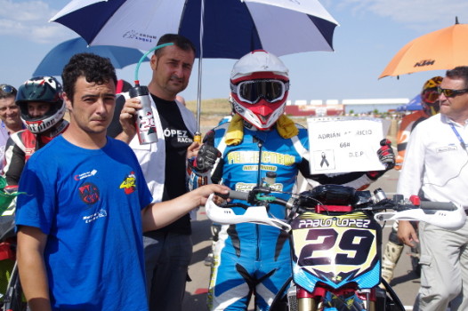 Pablo López, octavo en la tercera prueba del Campeonato de España de Supermotard