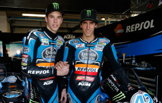 Álex Rins y Álex Márquez renuevan con el Estrella Galicia