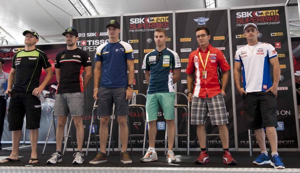 WSBK Pre-event riders