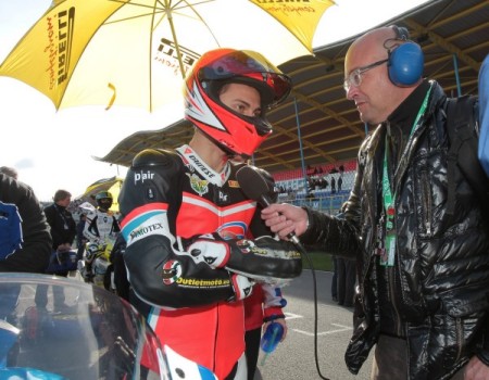 Luca Vitali piloto Moto2 del Team Stratos en el CEV de Jerez