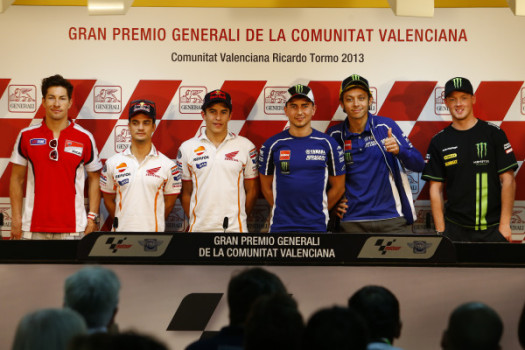 Gran Premio de la Comunitat Valenciana 2013: La rueda de prensa