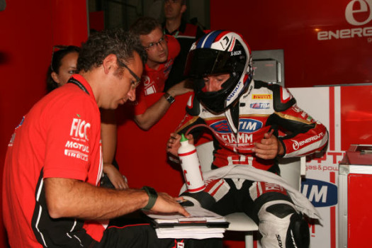 Ayrton Badovini y Christian Iddon, pilotos del Bimota Alstare Racing en el WSBK EVO 2014