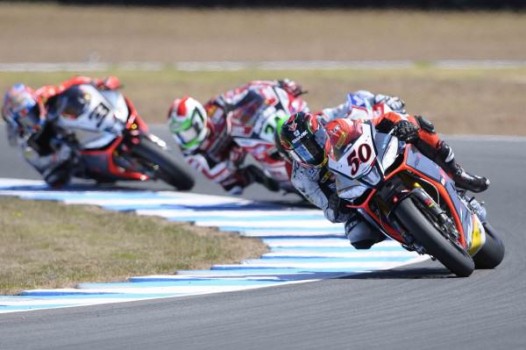 WSBK Phillip Island: Guintolí, primer líder. Cluzel lleva a MV Agusta a lo más alto del pódium