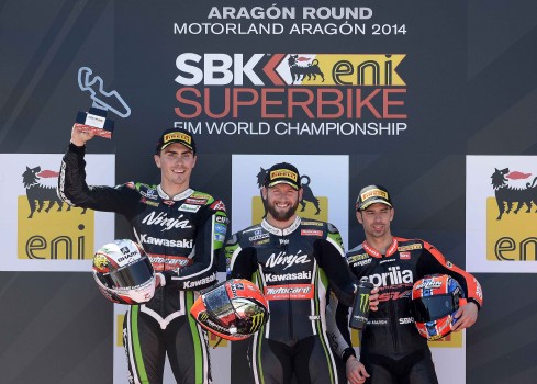 Tom Sykes y Kawasaki, triunfadores en Aragón