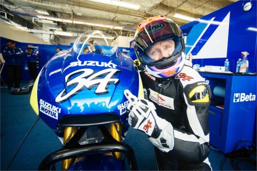 Galería: Kevin Schwantz prueba la Suzuki MotoGp en Austin