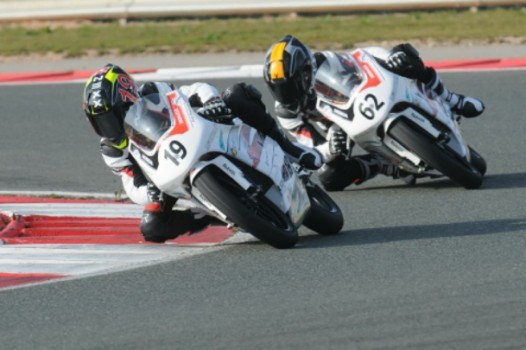 Adolfo Delgado Jr. por su segunda fecha en la Moriwaki 250 Junior Cup en Assen, Holanda.