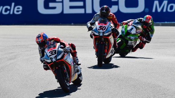 WSBK Laguna Seca: Victorias para Melandri y Sykes. Sobresaltos para todos