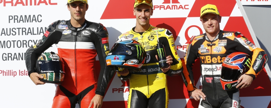 Gran Premio de Australia Moto2: Pole para Rins. Axel Pons, 2º