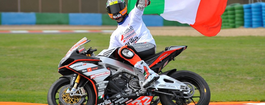 Lorenzo Savadori, vencedor de la Copa FIM Superstock 1000