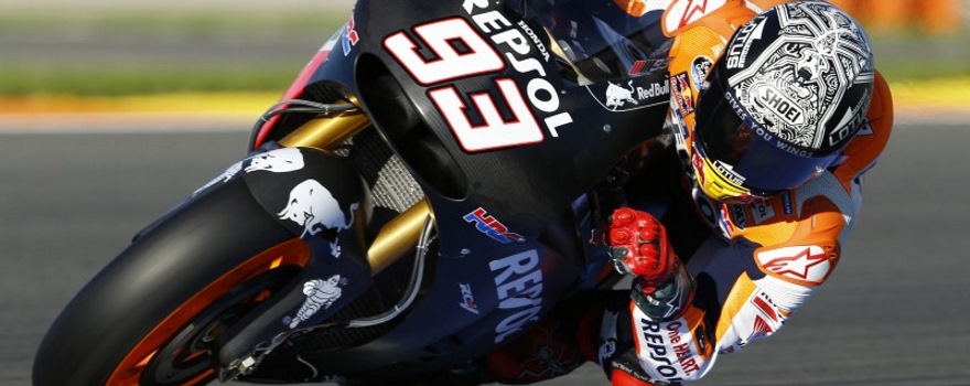 Marc Márquez, el más rápido de los test de MotoGp en Valencia