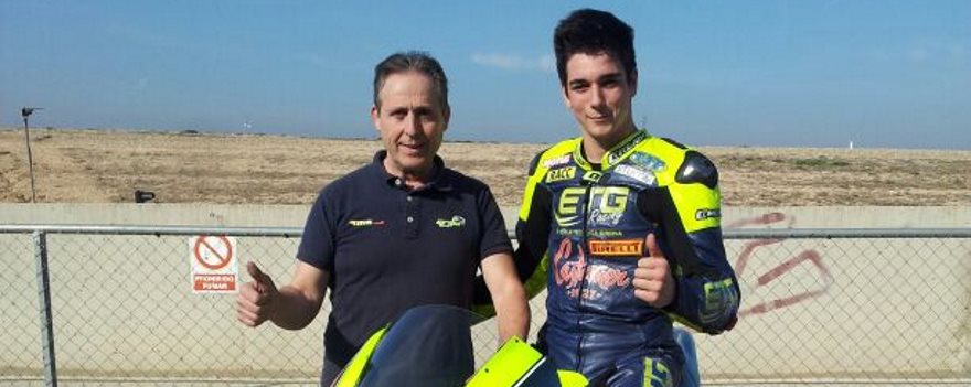 Xavier Pinsach, con el MR Griful en el FIM CEV en Valencia