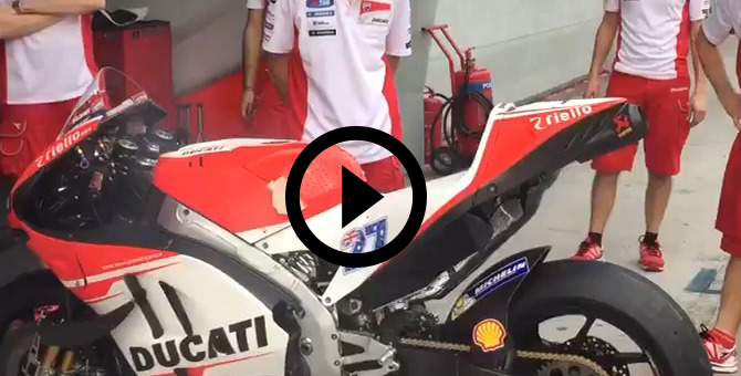 Vídeo: La Ducati de Stoner, preparada para rodar