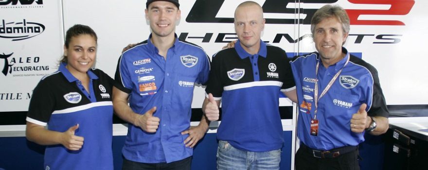 Niko Mäkinen y Mika Höglund, pilotos Yamaha Stratos Superbike 2016