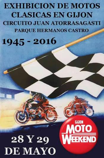 Una exhibición de Motos Clásicas, principal novedad del Motoweekend Gijón 2016