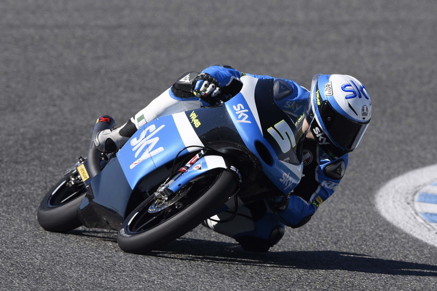 Test Moto2 Moto3 Jerez: Axel Pons y Fenati mandan durante la segunda jornada