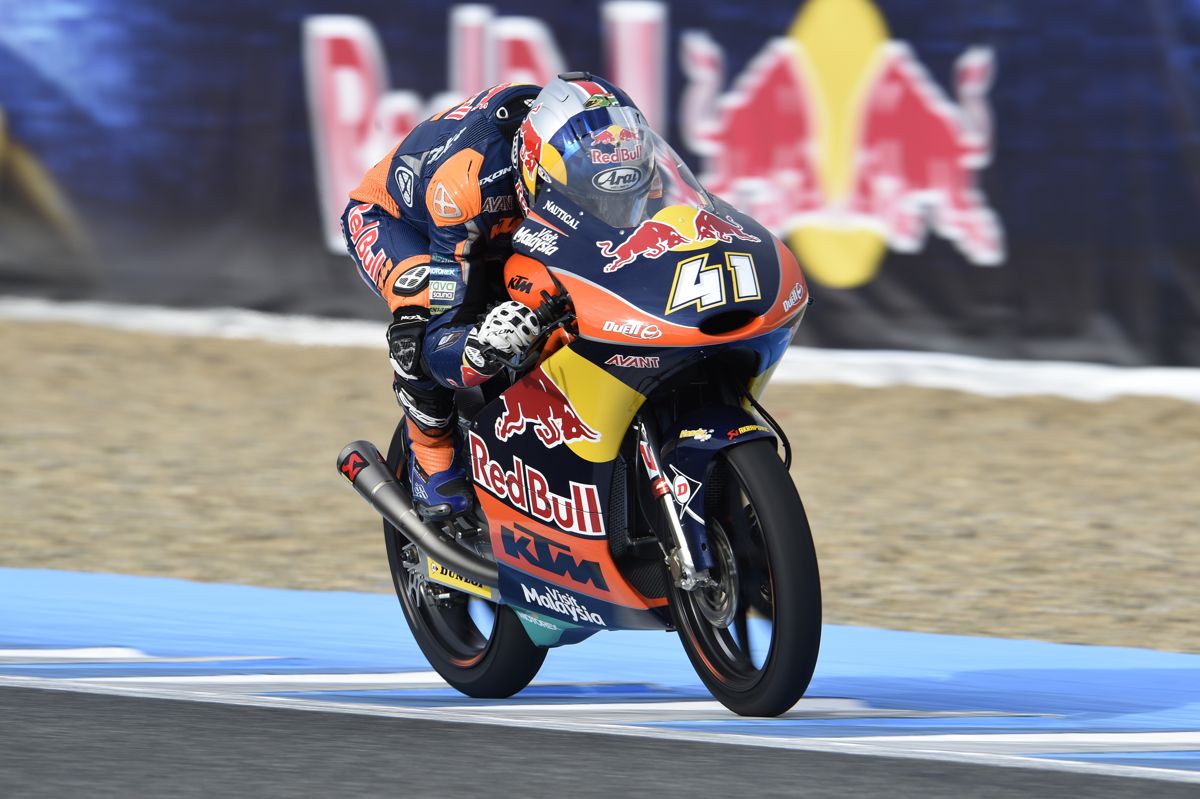 Gran Premio de España de Moto3: Exhibición de Brad Binder