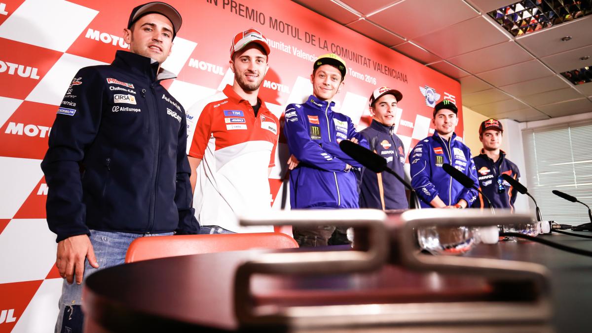 Gran Premio de la Comunitat Valenciana MotoGp: La rueda de prensa