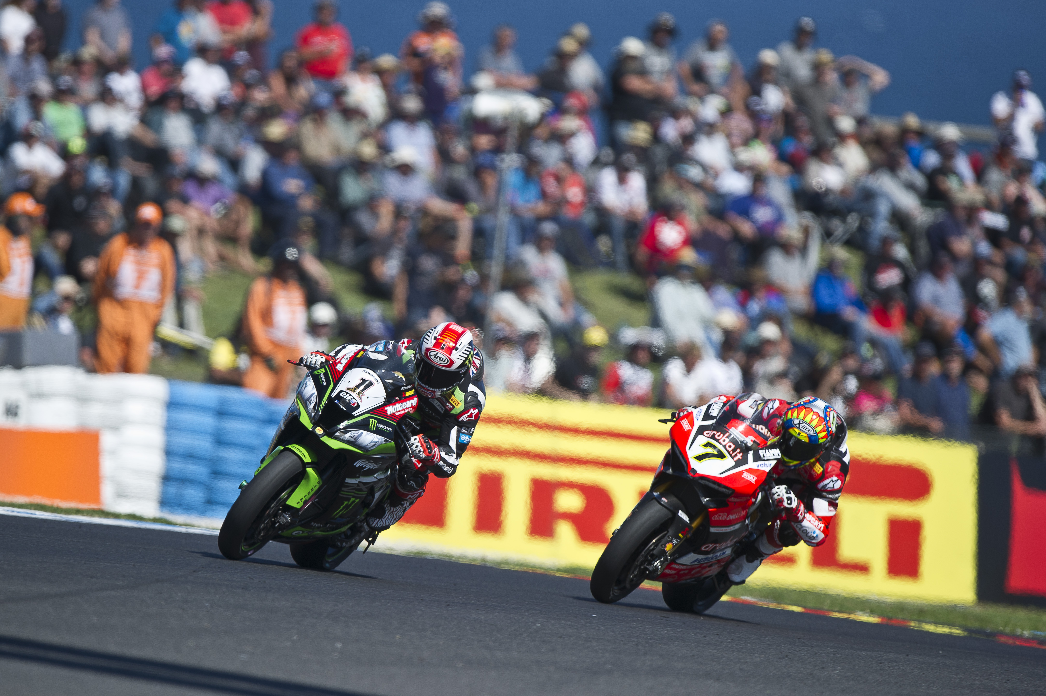 Jonathan Rea y Chaz Davies