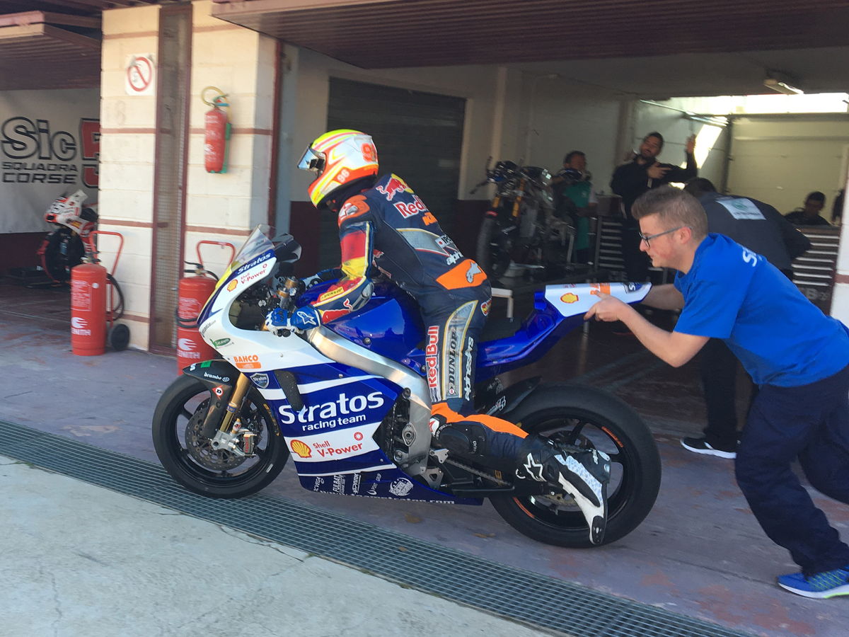 Oscar Gutiérrez debuta en Moto2 de la mano del Team Stratos