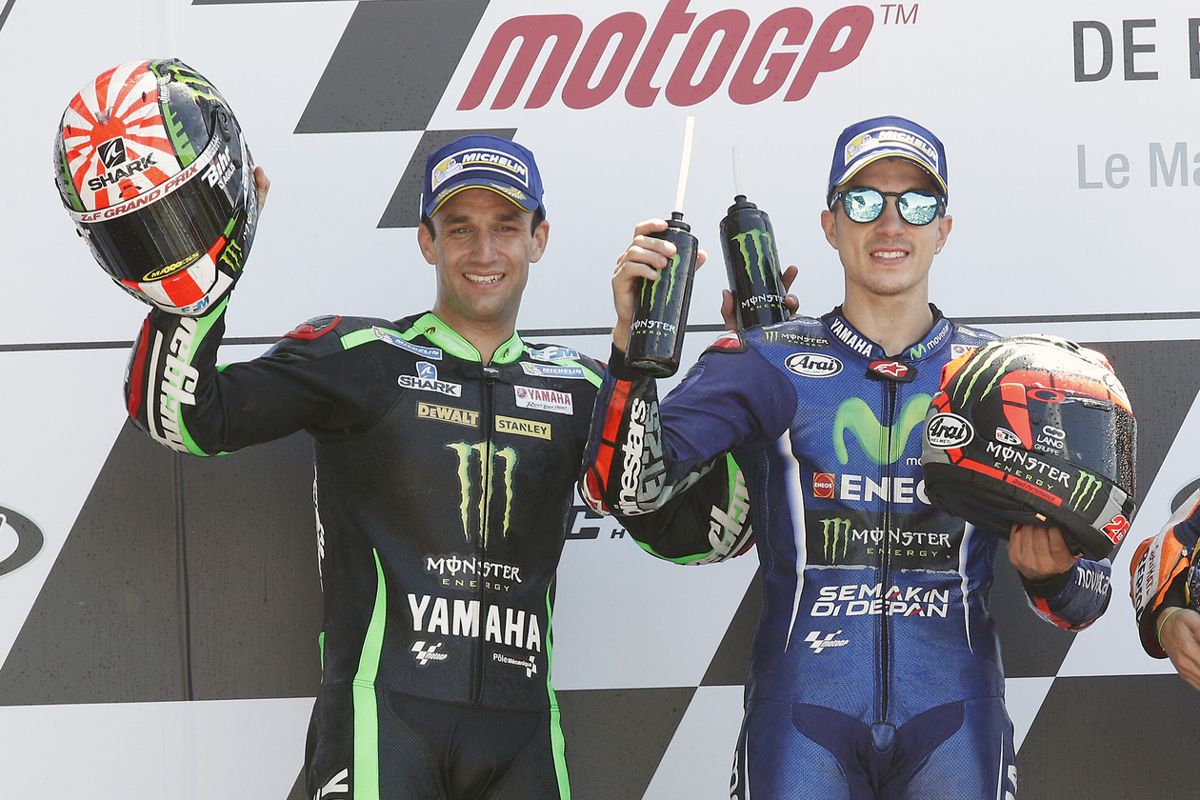 Viñales gana en Le Mans y recupera el liderato. Zarco brilla. Márquez y Rossi caen