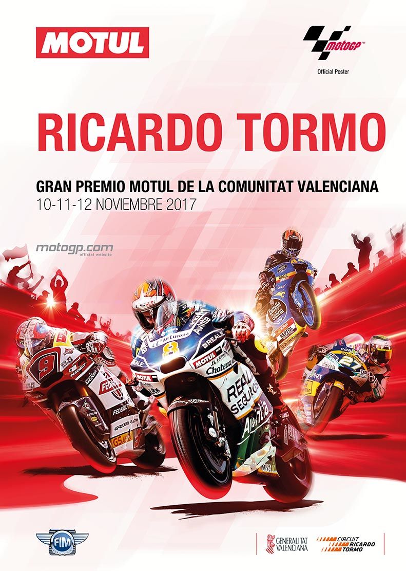 Gran Premio de la Comunitat Valenciana de MotoGp: Horarios del fin de semana