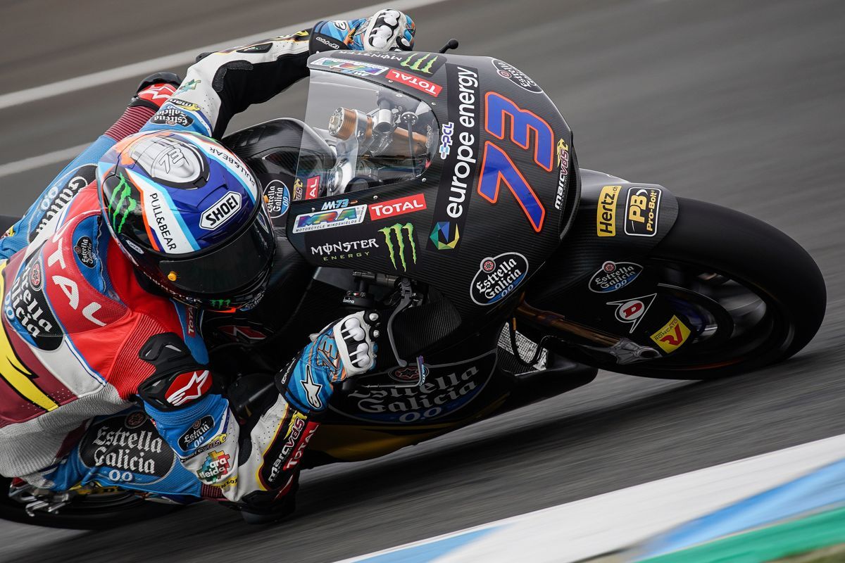 Álex Márquez y Tony Arbolino, a ritmo de record al cierre de los test de Moto2 y Moto3 en Jerez