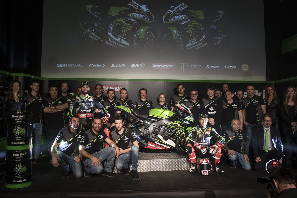 Presentación del Kawasaki Racing Team del Campeonato del Mundo de Superbike 2018