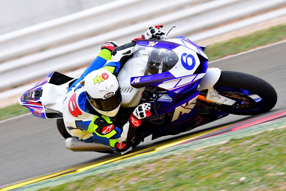 María Herrera durante los entrenamientos del RFME CEV en Albacete