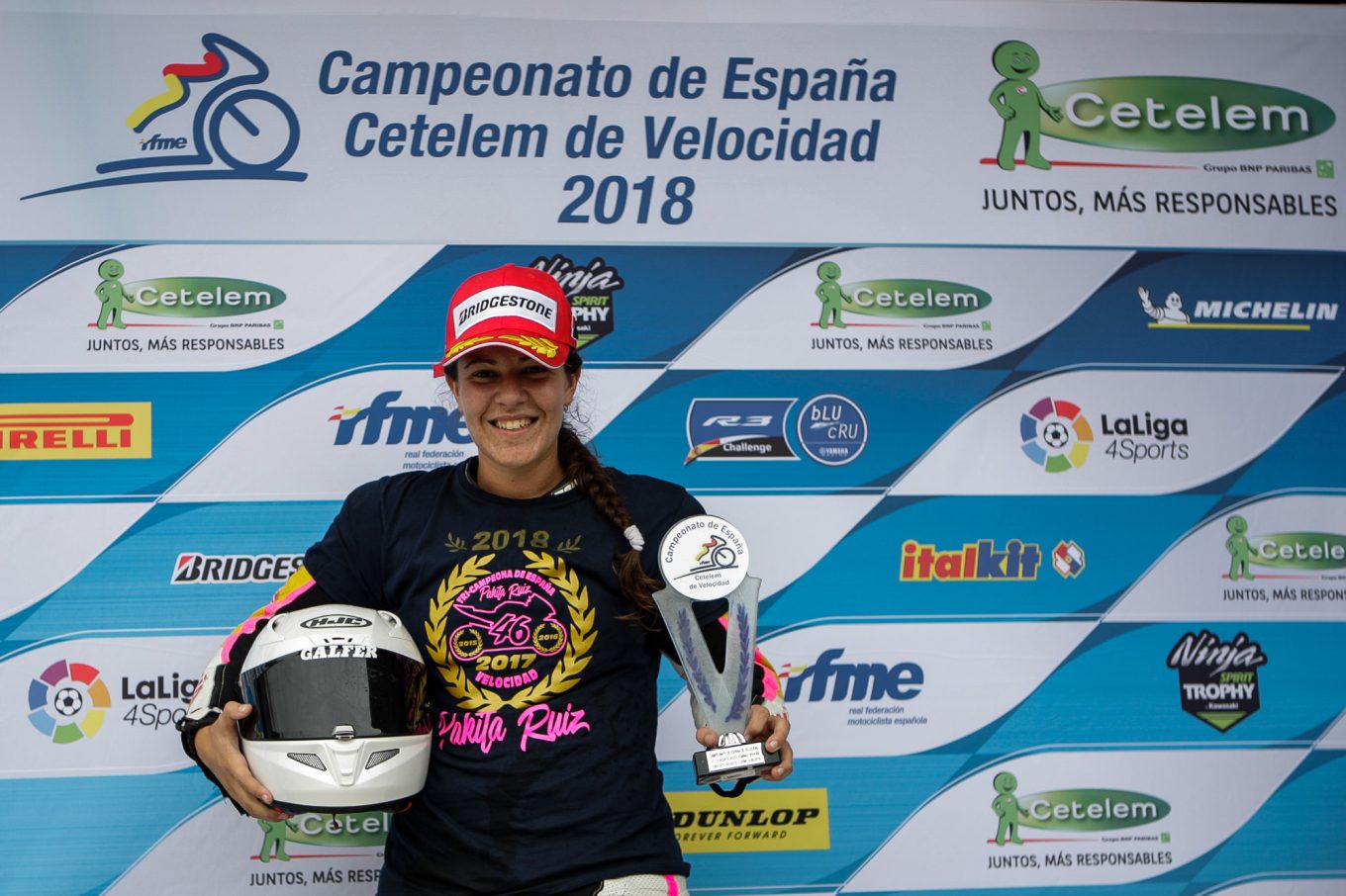 Ferrán Hernández, Pakita Ruiz y Cristina Juarranz, Campeón y Campeonas de España