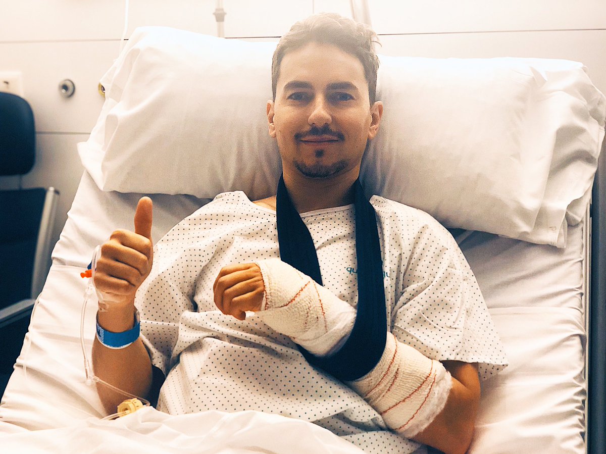Jorge Lorenzo, operado de una fractura de escafoides, se pierde el test de Sepang