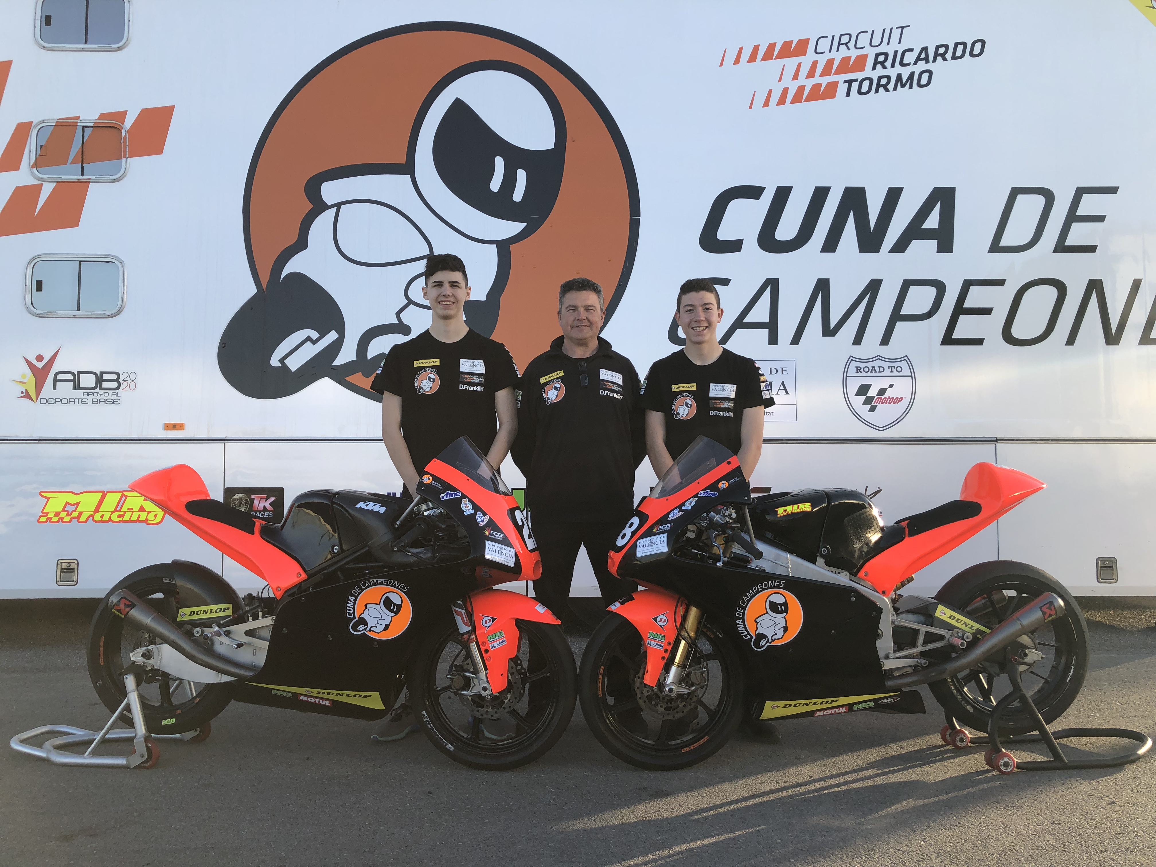 Aarón Polanco y David Salvador formarán el equipo de Moto3 de la Cuna de Campeones
